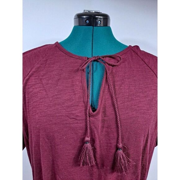 Ladies S/S Dress, NWT.   Deep Red, Size XXL. - Picture 4 of 10